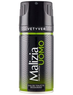 Malizia Uomo Deodorante Spray - 150ml - Vetyver